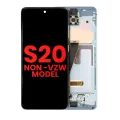 OLED Assembly With Frame For Samsung Galaxy S20 5G (Non-Verizon 5G UW Frame) (Aftermarket Plus) (Cloud Blue)