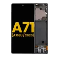 OLED Assembly With Frame For Samsung Galaxy A71 5G (A716U / 2020) (Refurbished) (Prism Cube Black)