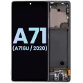 OLED Assembly With Frame For Samsung Galaxy A71 5G (A716U / 2020) (Service Pack) (Prism Cube Black)
