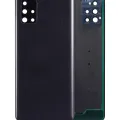 Back Cover Glass With Camera Lens For Samsung Galaxy A71 (A715 / 2020) (Aftermarket Plus) ( Prism Crush Black)