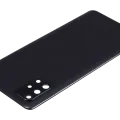 Back Cover Glass With Camera Lens For Samsung Galaxy A71 (A715 / 2020) (Aftermarket Plus) ( Prism Crush Black)