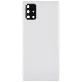 Back Cover Glass With Camera Lens For Samsung Galaxy A71 (A715 / 2020) (Aftermarket Plus) ( Prism Crush Silver)
