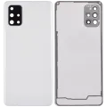 Back Cover Glass With Camera Lens For Samsung Galaxy A71 (A715 / 2020) (Aftermarket Plus) ( Prism Crush Silver)