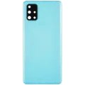 Back Cover Glass With Camera Lens For Samsung Galaxy A71 (A715 / 2020) (Aftermarket Plus) ( Prism Crush Blue)