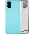 Back Cover Glass With Camera Lens For Samsung Galaxy A71 (A715 / 2020) (Aftermarket Plus) ( Prism Crush Blue)