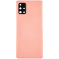Back Cover Glass With Camera Lens For Samsung Galaxy A71 4G (A715 / 2020) (Aftermarket Plus) (Prism Crush Pink)