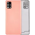 Back Cover Glass With Camera Lens For Samsung Galaxy A71 4G (A715 / 2020) (Aftermarket Plus) (Prism Crush Pink)