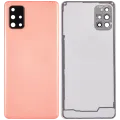 Back Cover Glass With Camera Lens For Samsung Galaxy A71 4G (A715 / 2020) (Aftermarket Plus) (Prism Crush Pink)