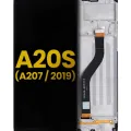 LCD Assembly With Frame For Samsung Galaxy A20S (A207 / 2019) (Refurbished) (All Colors)