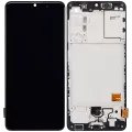 Дисплейний модуль (OLED) з рамкою для Samsung Galaxy A41 (A415 / 2020) (Refurbished) (Prism Crush Black)