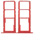 Dual Sim Card Tray For Samsung Galaxy A01 (A015 / 2020) (Red)
