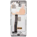 OLED Assembly With Frame For Samsung Galaxy S20 Ultra 5G (Refurbished) (Cloud White)