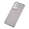 Back Cover Glass With Camera Lens For Samsung Galaxy S20 Ultra 5G (No Logo) (Aftermarket Plus) (Cosmic Black)