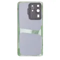 Back Cover Glass With Camera Lens For Samsung Galaxy S20 Ultra 5G (No Logo) (Aftermarket Plus) (Cosmic Black)