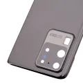 Back Cover Glass With Camera Lens For Samsung Galaxy S20 Ultra 5G (No Logo) (Aftermarket Plus) (Cosmic Black)