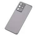 Back Cover Glass With Camera Lens For Samsung Galaxy S20 Ultra 5G (No Logo) (Aftermarket Plus) (Cosmic Gray)