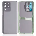 Back Cover Glass With Camera Lens For Samsung Galaxy S20 Ultra 5G (No Logo) (Aftermarket Plus) (Cosmic Gray)