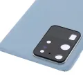 Back Cover Glass With Camera Lens For Samsung Galaxy S20 Ultra 5G (No Logo) (Aftermarket Plus) (Cloud Blue)