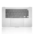 Top Case with Battery and Keyboard (ANSI US) For MacBook Pro 16" A2141 (2019) (Used OEM Pull: Grade B/C) (Silver)