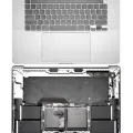 Top Case with Battery and Keyboard (ANSI US) For MacBook Pro 16" A2141 (2019) (Used OEM Pull: Grade B/C) (Silver)
