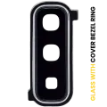 Back Camera Lens With Cover Bezel Ring For Samsung Galaxy Fold 4G (F900) / Fold 5G (F907) (Space Silver)
