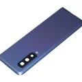 Back Cover Glass With Camera Lens For Samsung Galaxy Fold 4G (F900) (Premium) (Astro Blue)