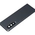 Back Cover Glass With Camera Lens For Samsung Galaxy Fold 4G (F900) (Aftermarket Plus) (Cosmos Black)