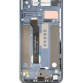 LCD Assembly With Frame For LG Q70 (Refurbished) (Mirror Black)