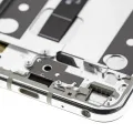 LCD Assembly With Frame For LG Q70 (Refurbished) (Mirror Silver)