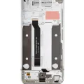 LCD Assembly With Frame For LG Q70 (Refurbished) (Mirror Silver)