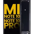 OLED Assembly With Frame For Xiaomi Mi Note 10 / Note 10 Pro (Refurbished) (Midnight Black)
