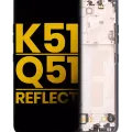 LCD Assembly With Frame For LG K51 / Q51 / Reflect (Refurbished) (Black)