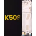 LCD Assembly With Frame For LG K50s (Refurbished) (Black)