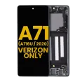 OLED Assembly With Frame For Samsung Galaxy A716V (A716V / 2020) (Verizon 5G UW Frame Only) (Refurbished) (Prism Cube Black)