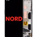 OLED Assembly With Frame For OnePlus Nord (Aftermarket Plus) (Gray Onyx)
