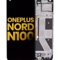 LCD Assembly With Frame For OnePlus Nord N100 (Refurbished) (Black)
