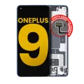 OLED Assembly With Frame For OnePlus 9 (North America) (Refurbished) (Arctic Sky)