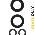 Back Camera Lens (Glass Only) With Adhesive For OnePlus 9R (3 Piece Set)
