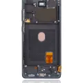Дисплейний модуль (OLED) з рамкою для Samsung Galaxy S20 FE 4G / 5G (Aftermarket Plus) (Cloud Navy)