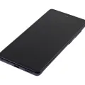 Дисплейний модуль (OLED) з рамкою для Samsung Galaxy S20 FE 4G / 5G (Aftermarket Plus) (Cloud Navy)