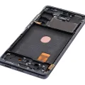 Дисплейний модуль (OLED) з рамкою для Samsung Galaxy S20 FE 4G / 5G (Aftermarket Plus) (Cloud Navy)