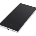 OLED Assembly With Frame For Samsung Galaxy S20 FE 4G / 5G (Aftermarket Plus) (Cloud White)