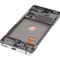OLED Assembly With Frame For Samsung Galaxy S20 FE 4G / 5G (Aftermarket Plus) (Cloud White)