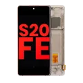 OLED Assembly With Frame For Samsung Galaxy S20 FE 4G / 5G (Aftermarket Plus) (Cloud Orange)