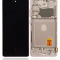 OLED Assembly With Frame For Samsung Galaxy S20 FE 4G / 5G (Aftermarket Plus) (Cloud Orange)