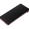 OLED Assembly With Frame For Samsung Galaxy S20 FE 4G / 5G (Aftermarket Plus) (Cloud Red)