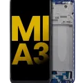 OLED Assembly With Frame For Xiaomi Mi A3 (Refurbished) (Blue)