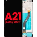 LCD Assembly With Frame For Samsung Galaxy A21 (A215 / 2020) (Aftermarket Plus)