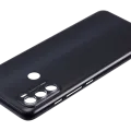 Back cover Glass For Motorola Moto G60 (XT2135 / 2021) (Black)