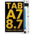 LCD Assembly With Frame For Samsung Galaxy Tab A7 Lite 8.7" (T225 / T227) (2021) (Cellular Version) (Refurbished) (White)